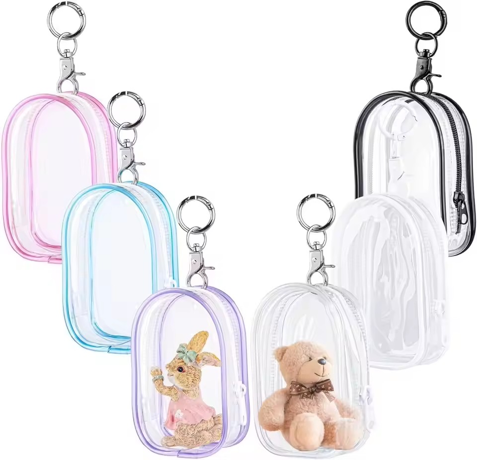 Cable Winder Keychain - Przezroczysty organizer na pluszaki o wysokości