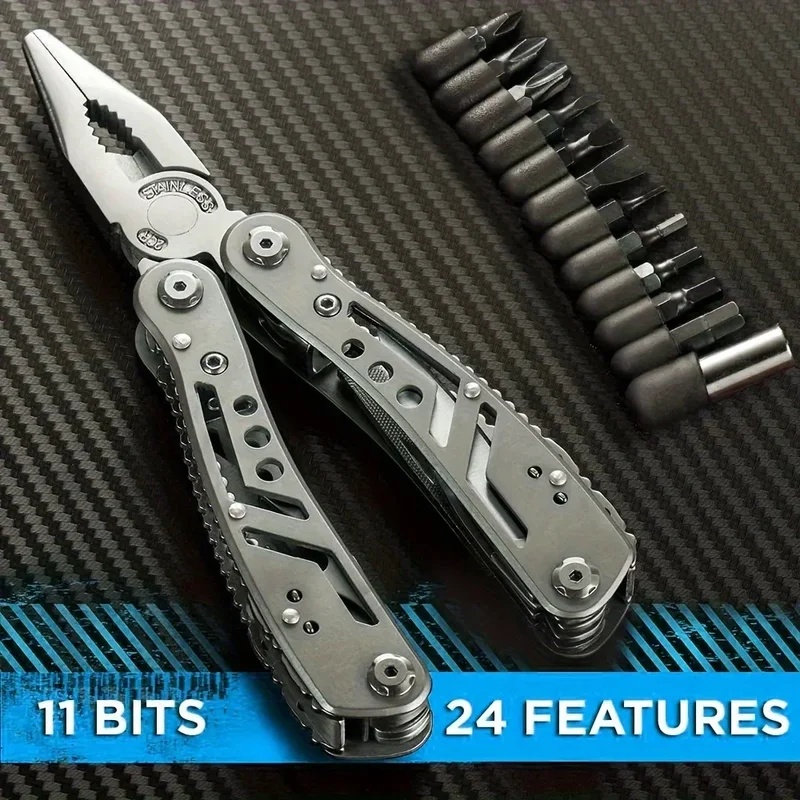 Edc Everyday Carry Knives - Narzędzie wielofunkcyjne 24w1 z nożem, szczypcami