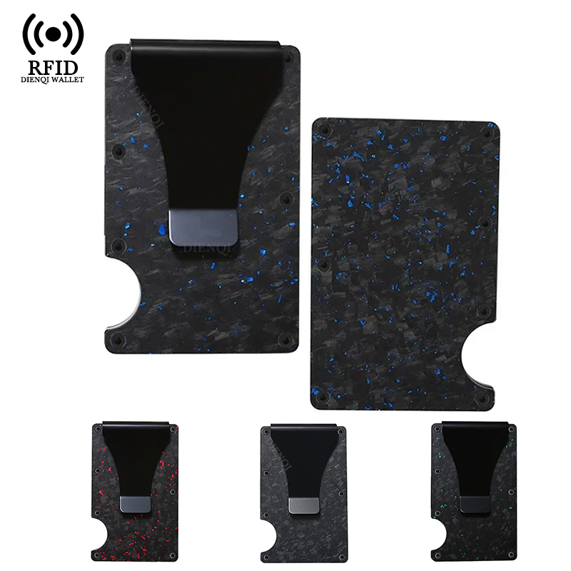 Edc Carry Card - Męski portfel blokujący sygnał RFID, metalowy
