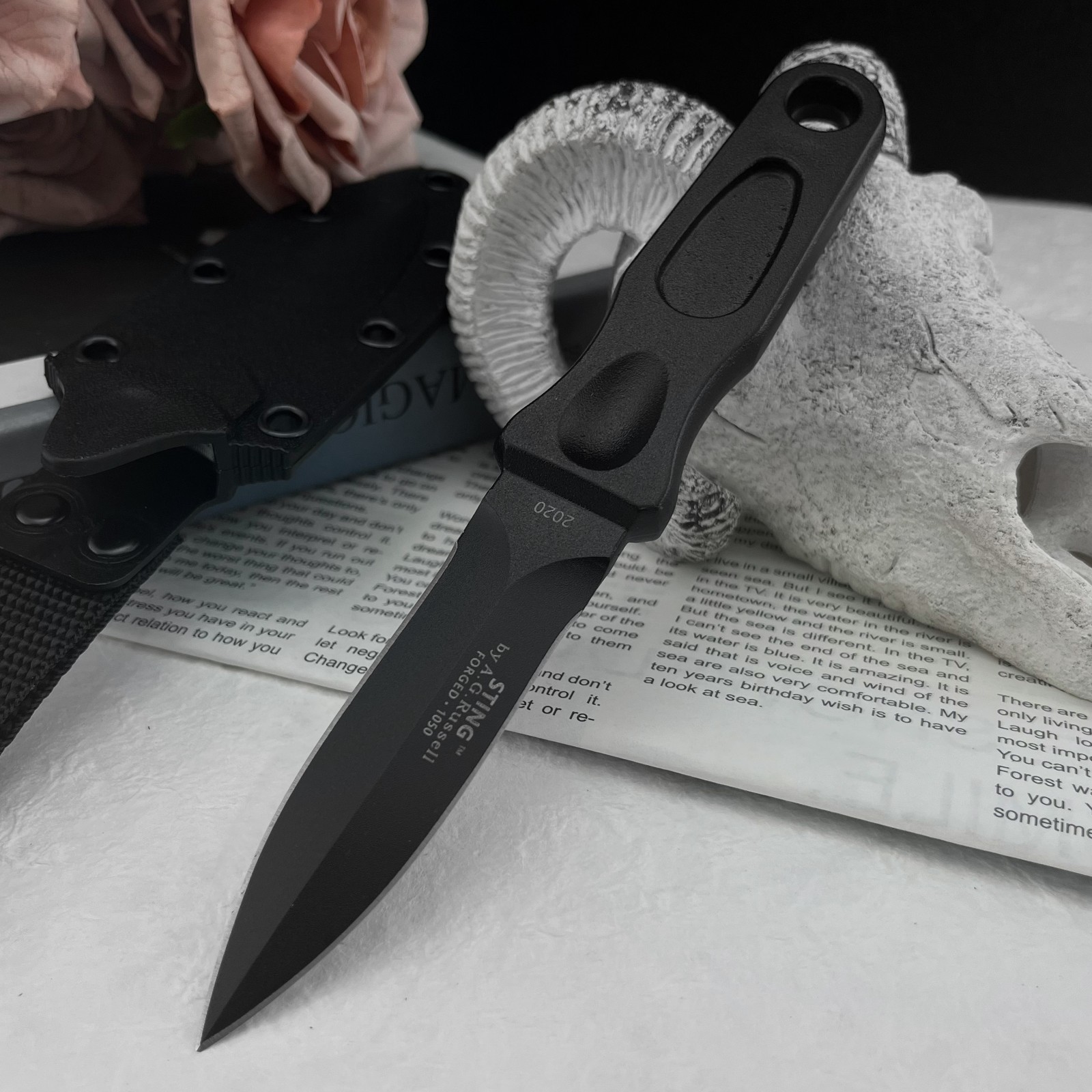 Edc Everyday Carry Gear - Wielofunkcyjny nóż ze stałym ostrzem ze