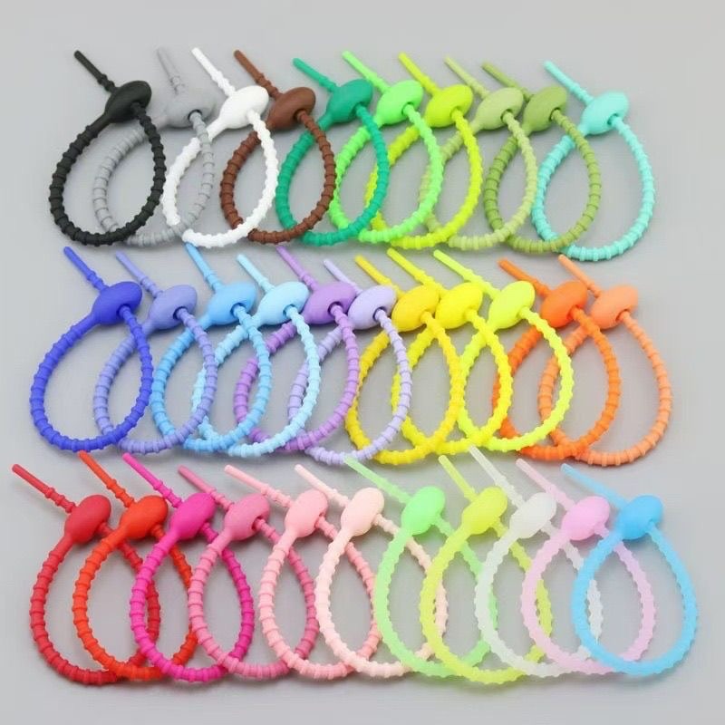 10/200 szt. Silikonowe opaski  – Cable Winder Keychain recenzja i cena