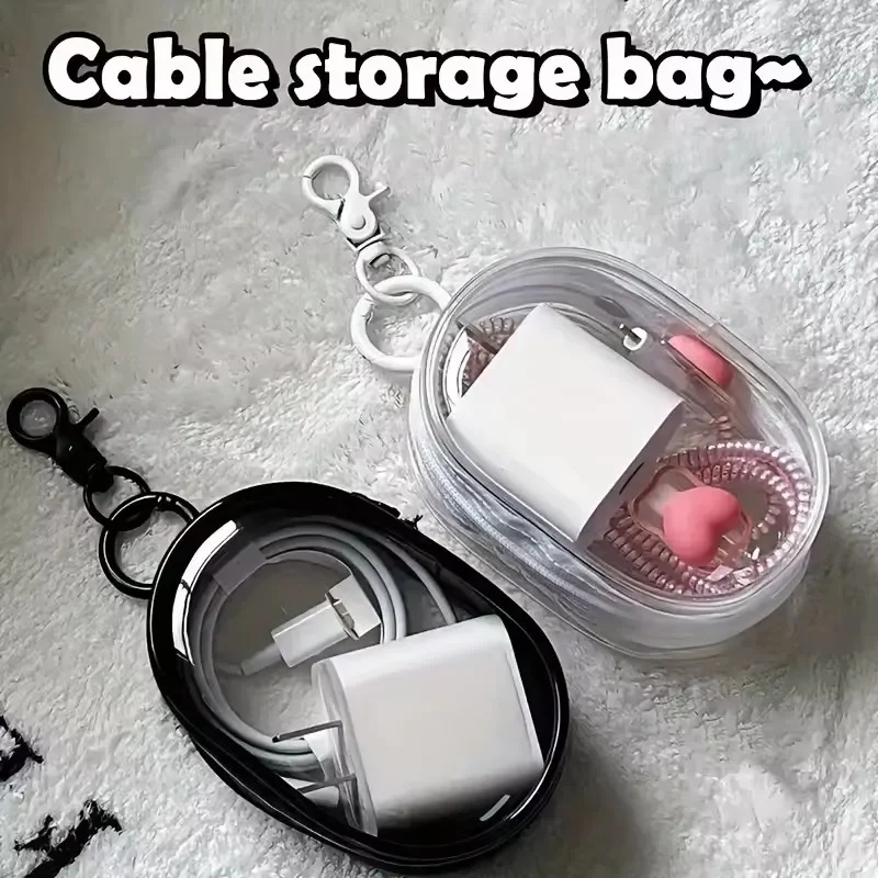 Przenośna Mini Przezroczysta T – Cable Winder Keychain recenzja i cena